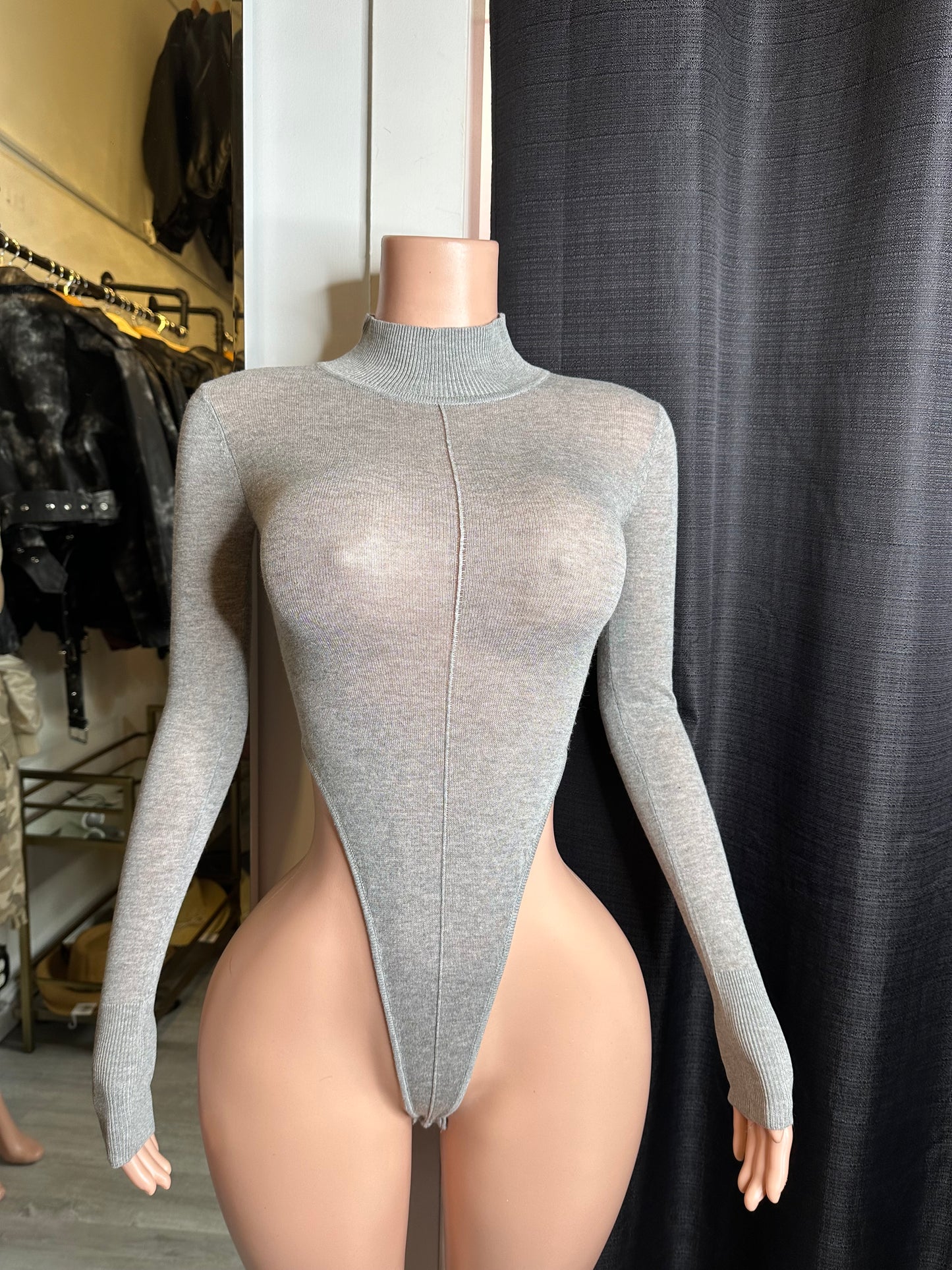 Thin knit bodysuit
