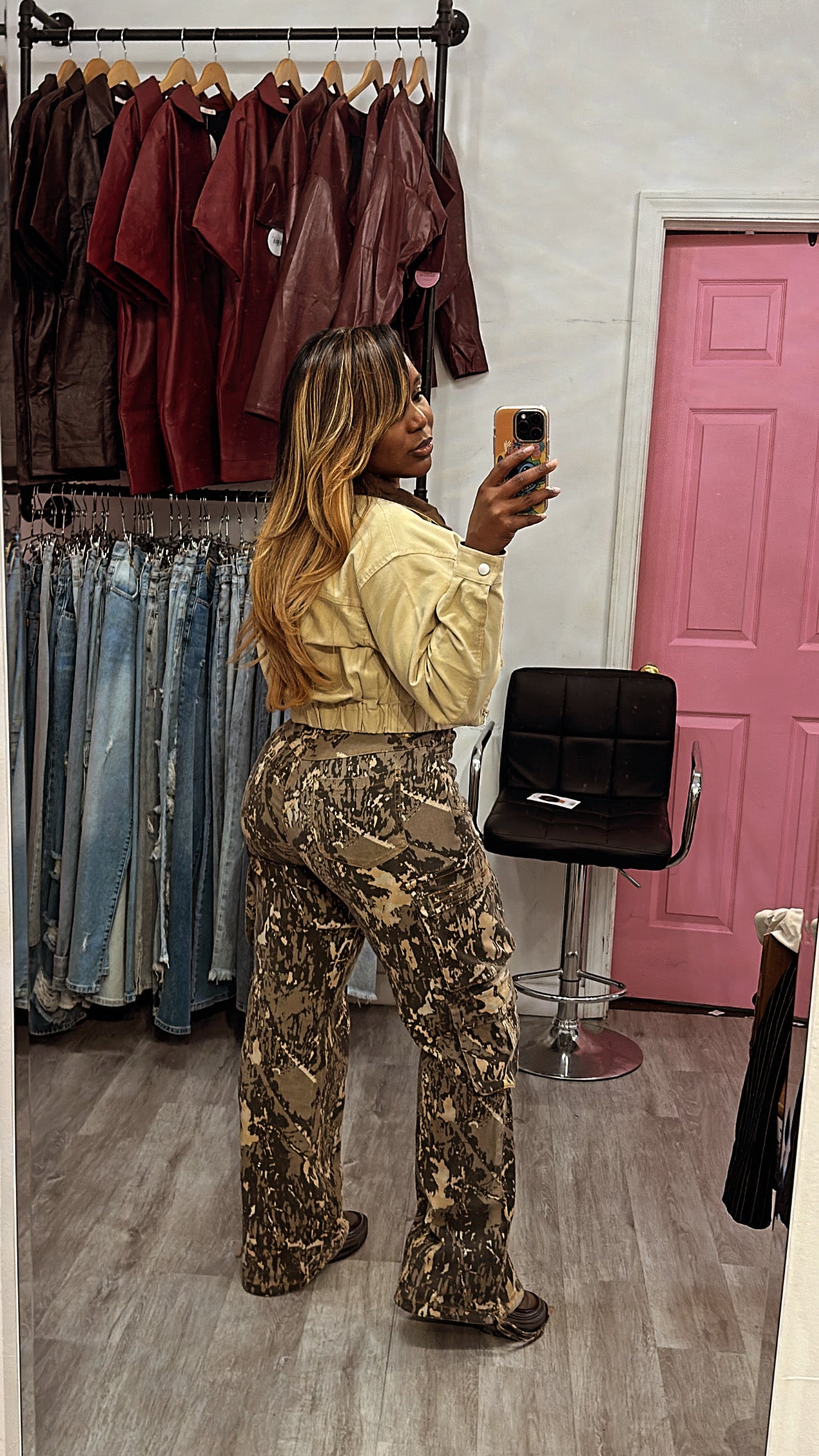 Cropped utility jacket