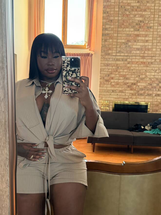 Classy gal short set