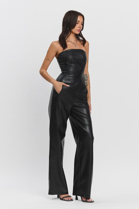 Lani leather jumpsuit