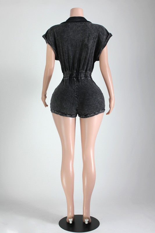 mineral denim romper