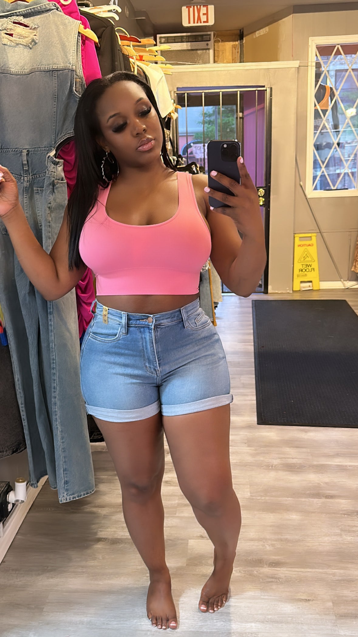 Party pink top