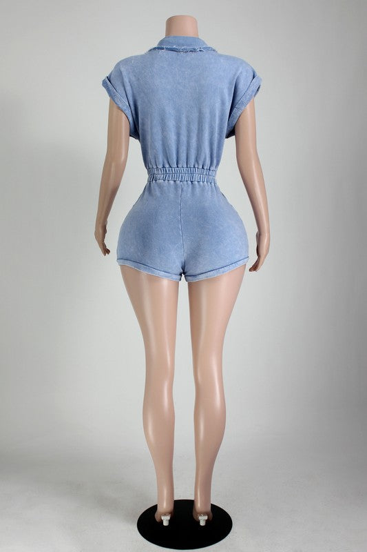 mineral denim romper