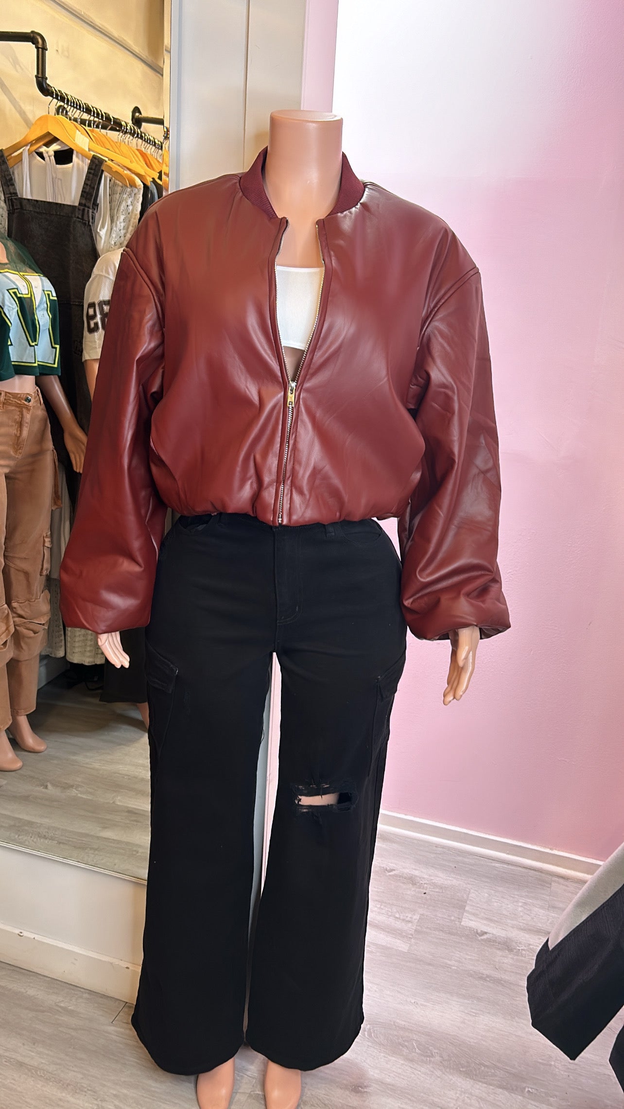 Rhonda leather jacket