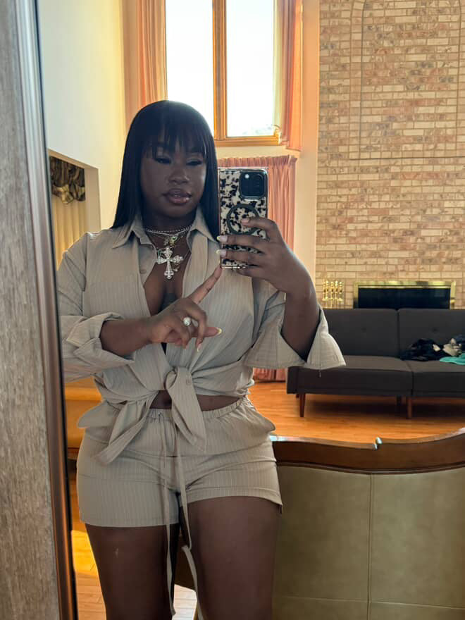 Classy gal short set