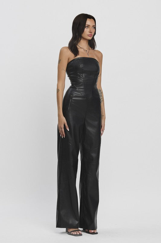 Lani leather jumpsuit