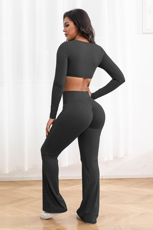 2 piece crop yoga set