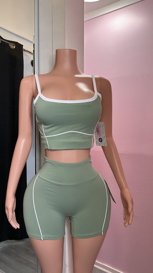 Aqua short set