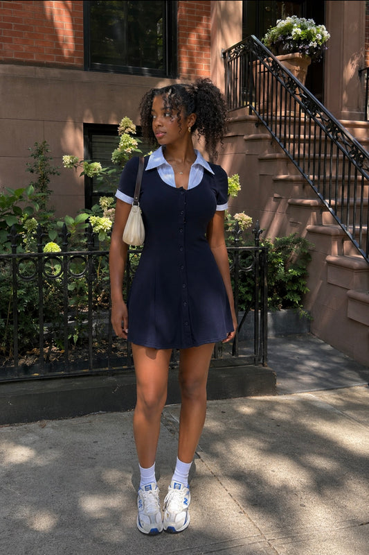 Jersey pinstripe mini