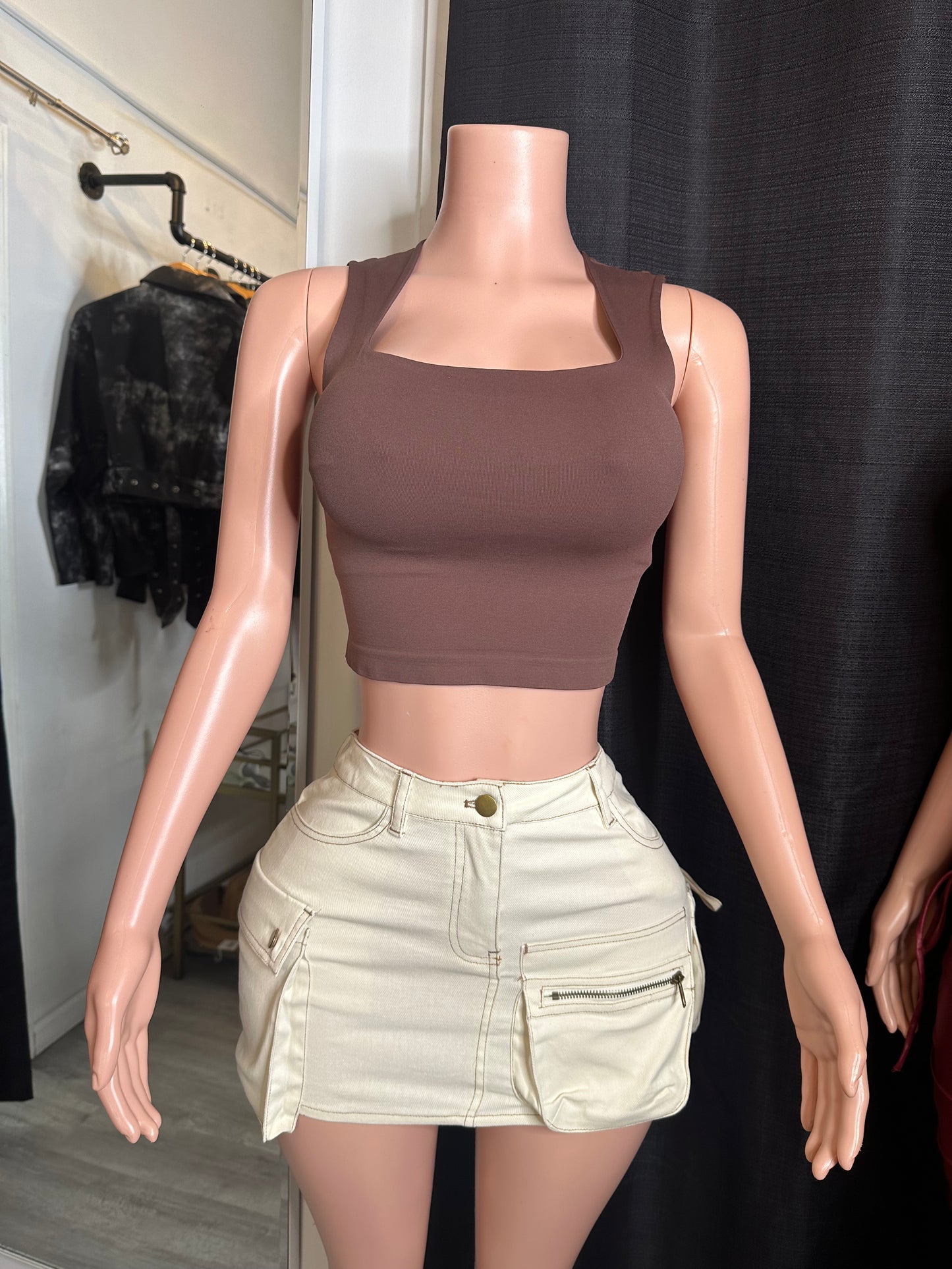 Cargo mini skirt
