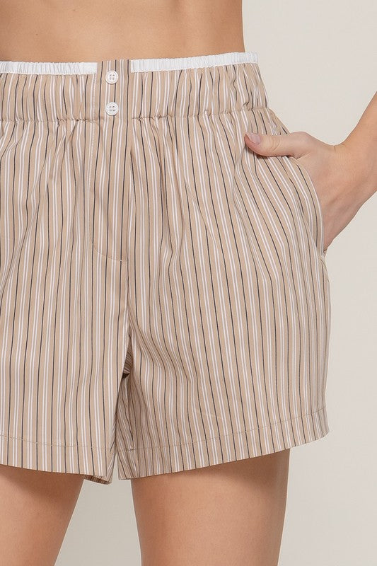 Boxer stripe shorts